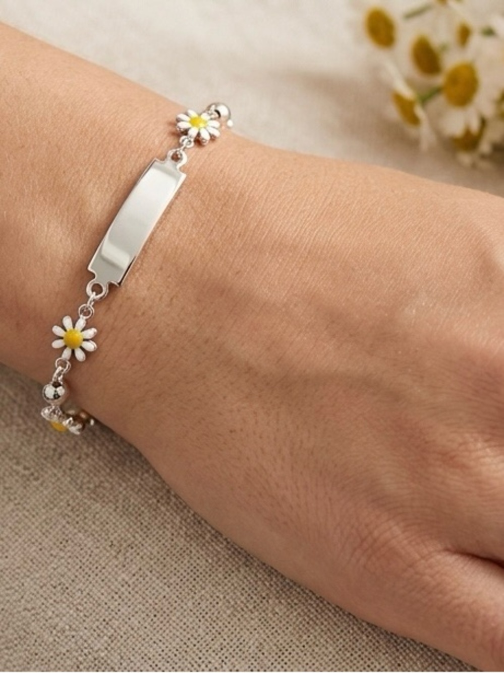Daisy Charm Bracelet